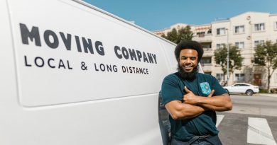 Man standing beside moving van 390x205 - What Do Interstate Movers Do – A Look Into their Job and Duties  
